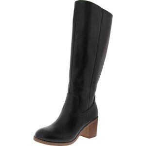 DV By Dolce Vita Ullah Knee-High Boots Black 5.5 Memory Foam Block Heel MSRP $99
